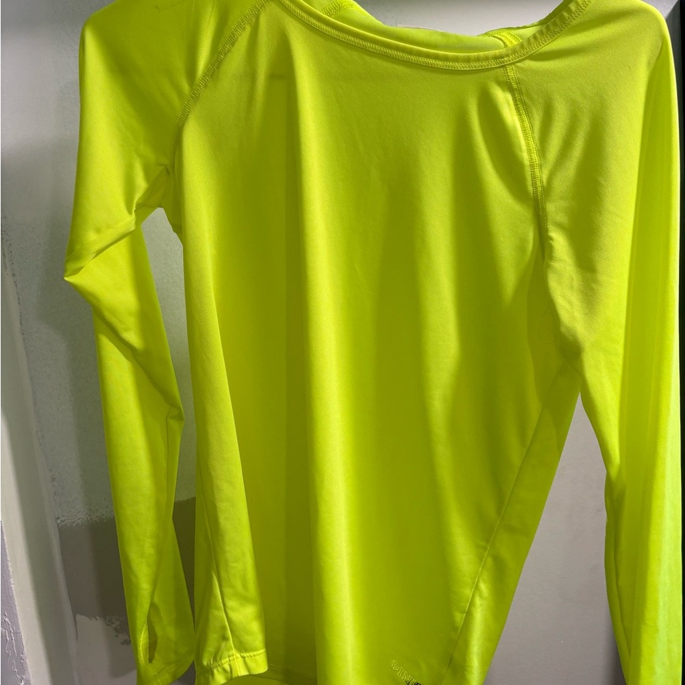 Victoria's Secret Bright Lime Long Sleeve Tee